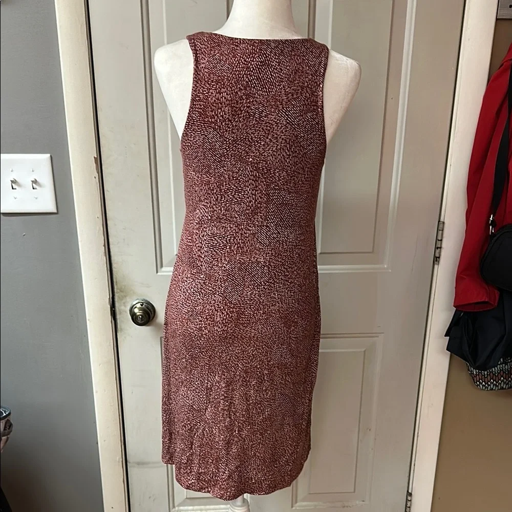 Athleta Textured Burgundy Midi Dress - Picture 5 of 7